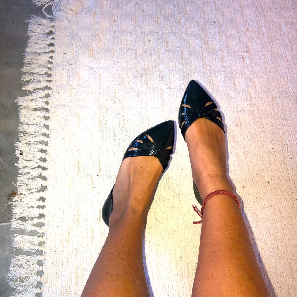 Aldo plastic flat shoe